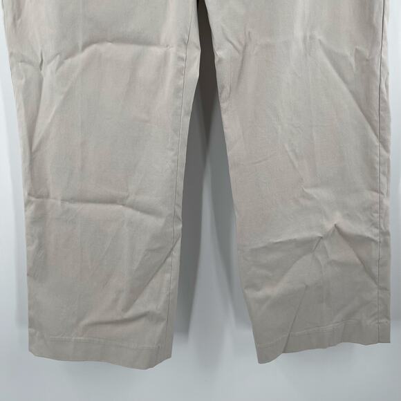 NIC + ZOE Pants Size 6 Cobblestone Pull On Cropped Wonderstretch Wide Leg Crop - Picture 10 of 13